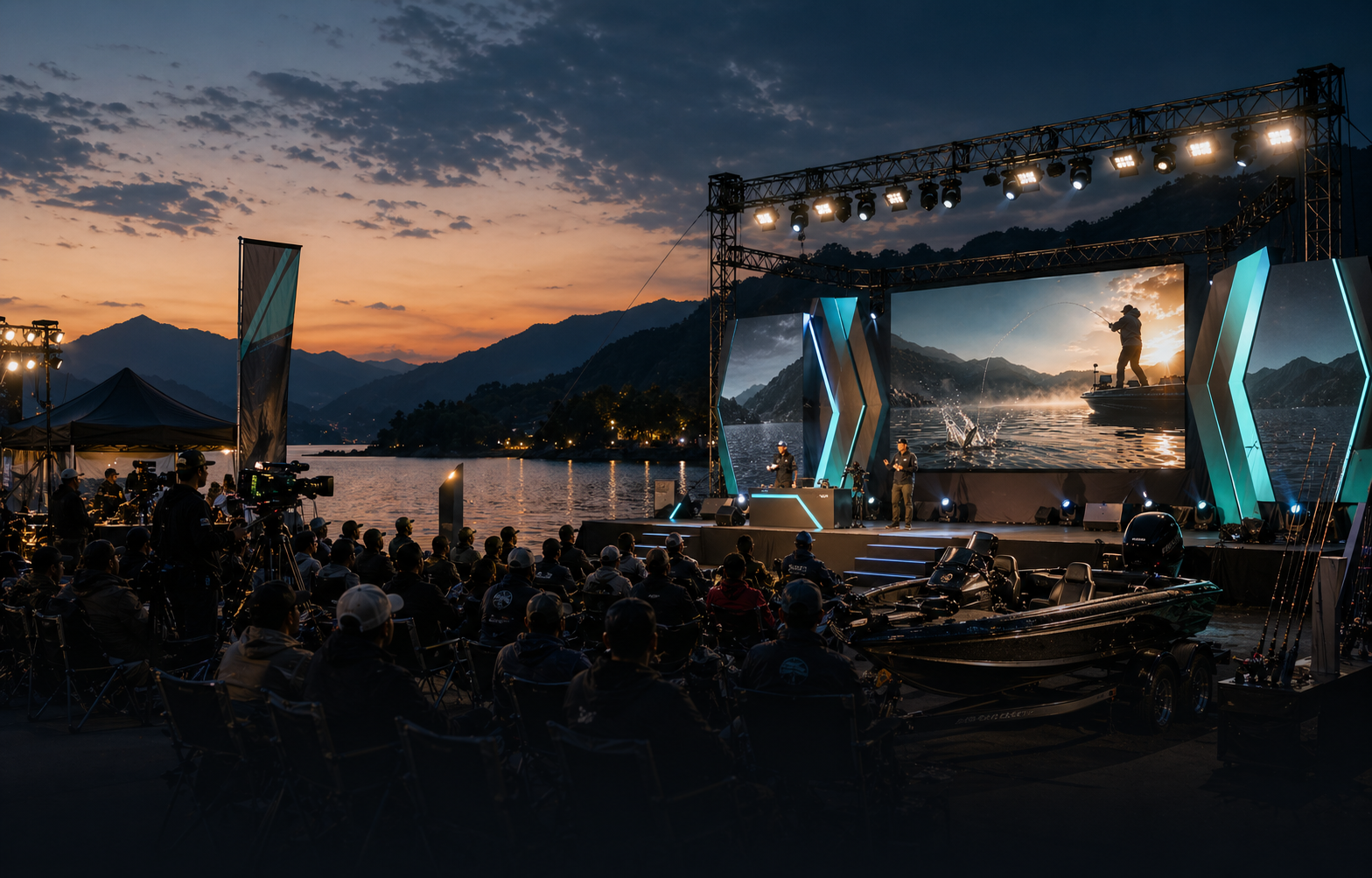 낚시 이벤트와 캠페인 편성 현장 분위기